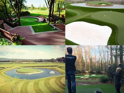 coolest back garden golf setups