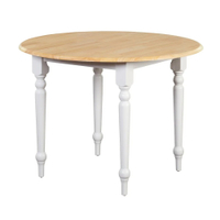 Simple Living Round Drop-leaf Table