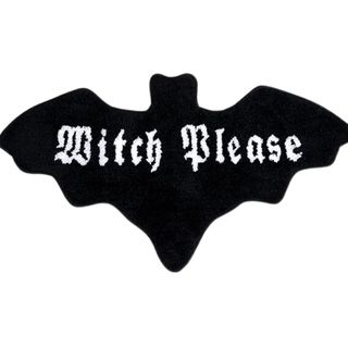 Witch Please Bat Shaped Bath Mat 