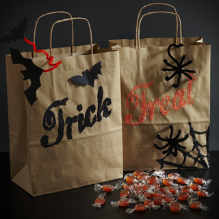 plain brown paper bags with scary makeover