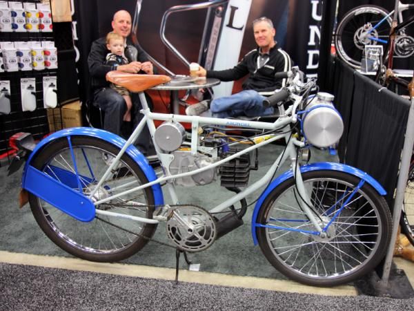 Arundel may be best known for its carbon fiber bottle cages but it was its motorized derny bike that drew all the attention at NAHBS.
