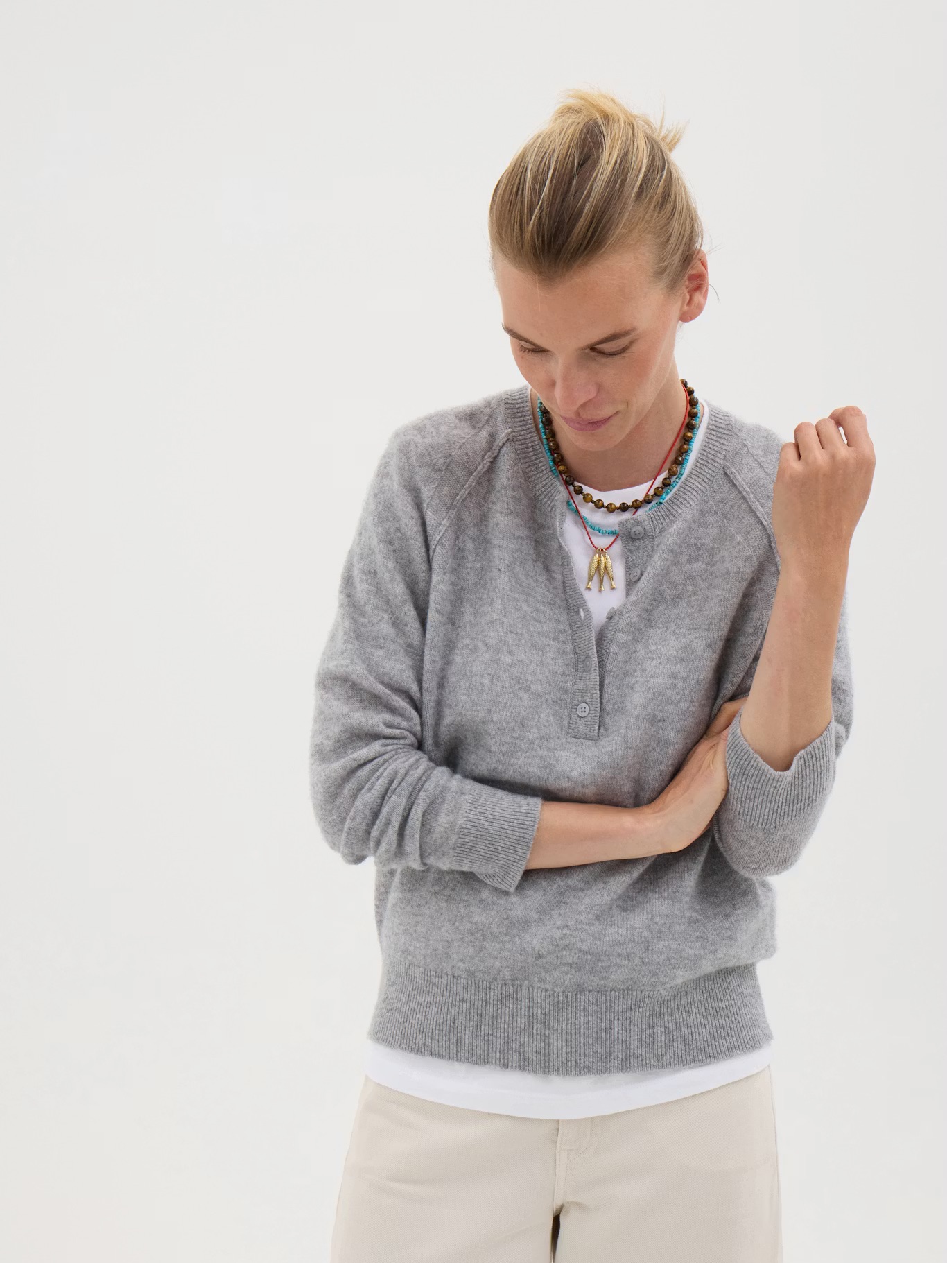 Hush, Farah Cashmere Henley Jumper
