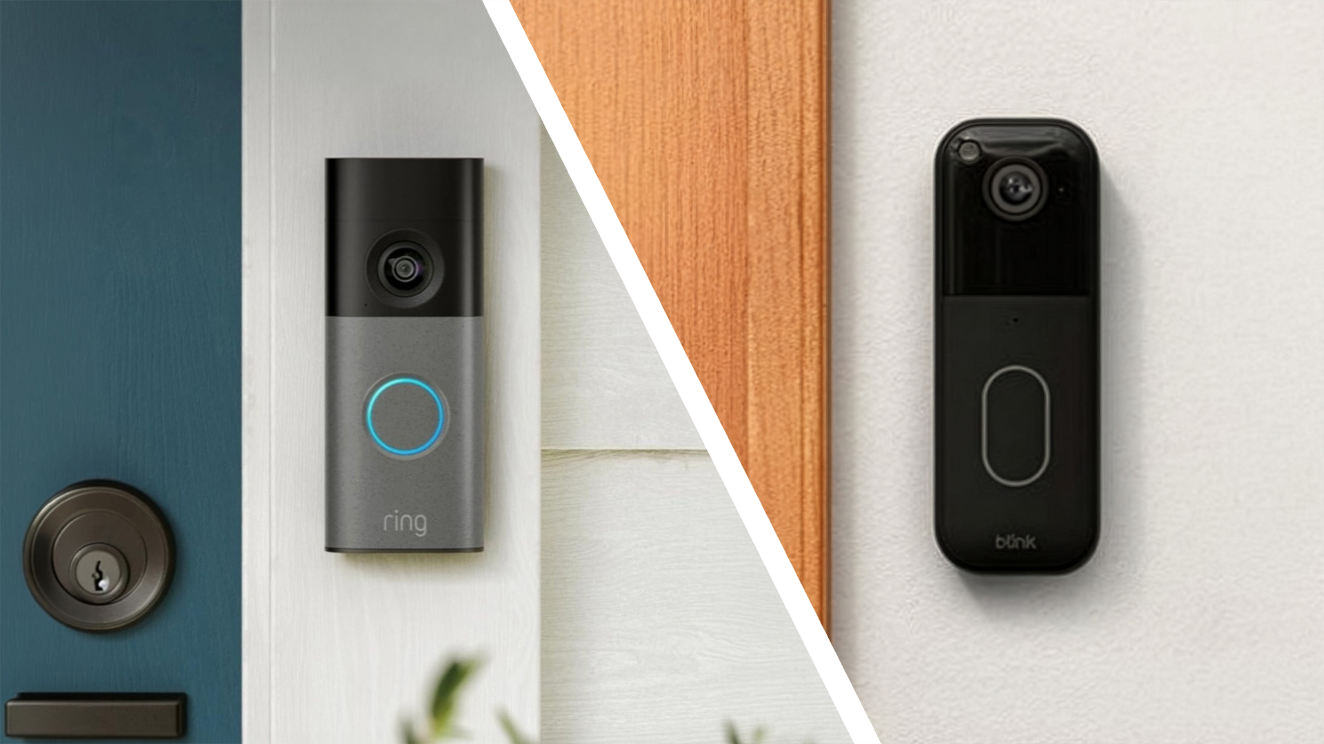 Ring doorbell and Blink doorbell