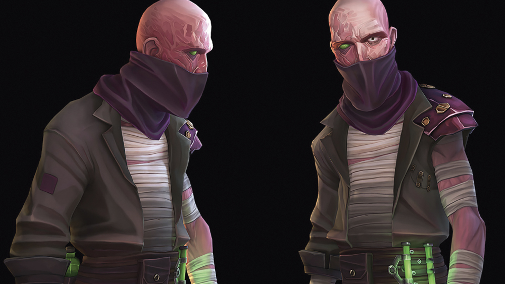 This was my process to retain Arcane's stylised shapes and painterly textures.