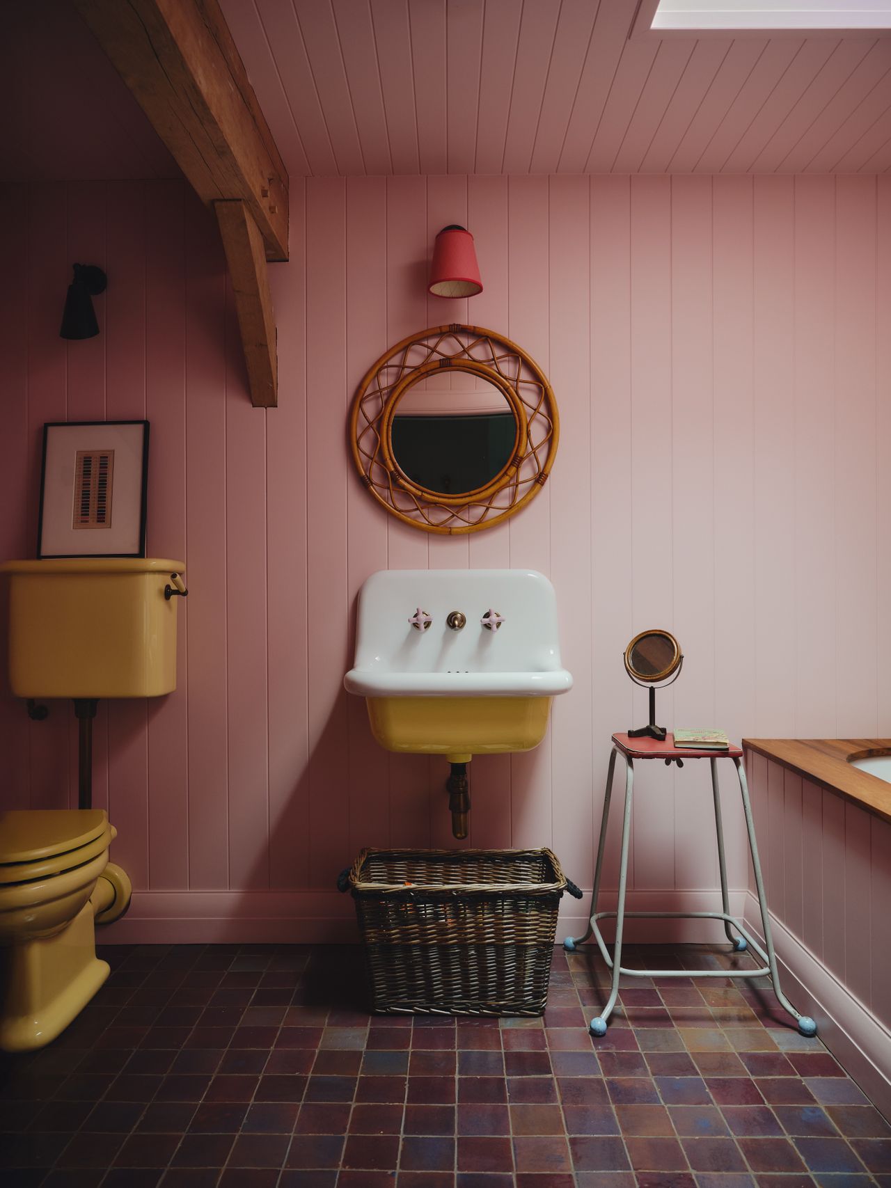 Brightly coloured interiors