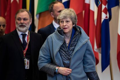 Theresa May in Brussels