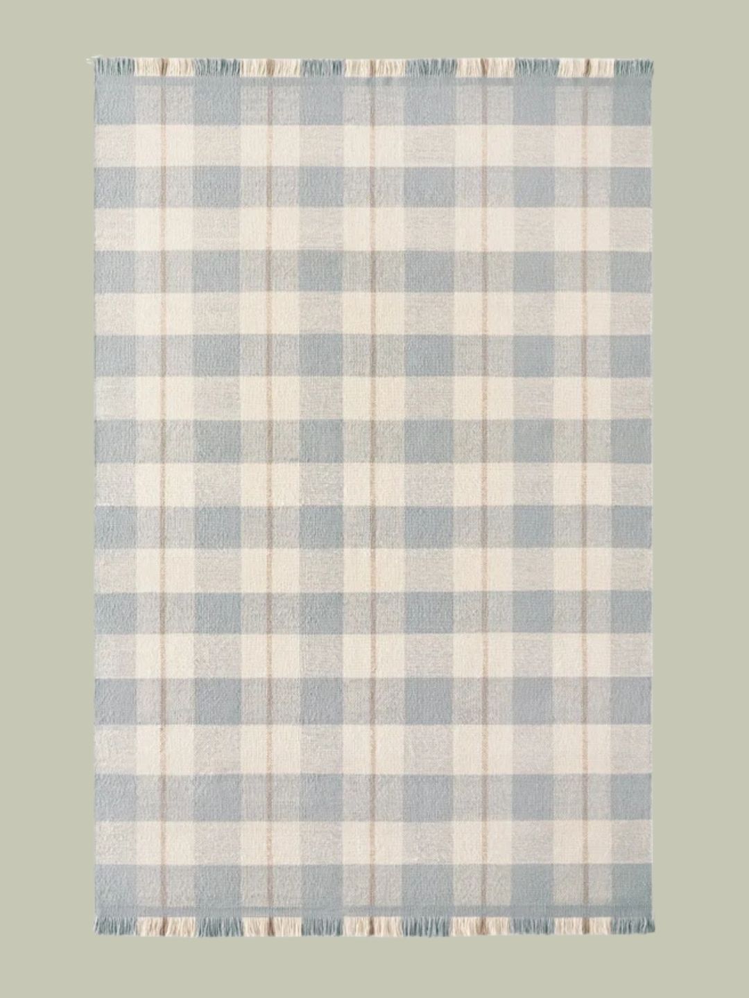 Nordic Knots, Plaid &amp;ndash; Blue/cream