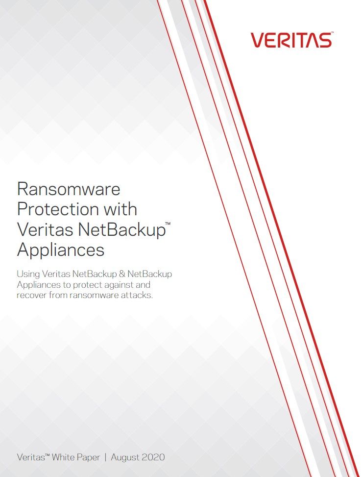 Veritas NetBackup - how to protect from ransomware whitepaper