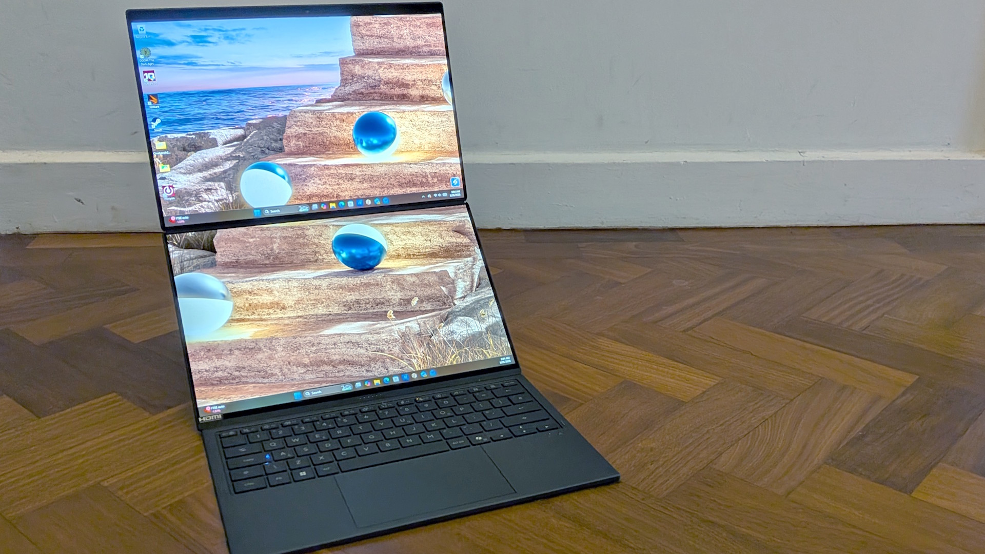 The Asus Zenbook Duo 2026 on a desk