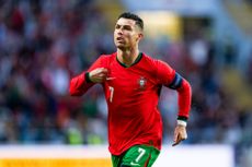 Cristiano Ronaldo of Portugal celebrates his goal during the International Friendly match between Portugal and the Republic of Ireland at Estádio