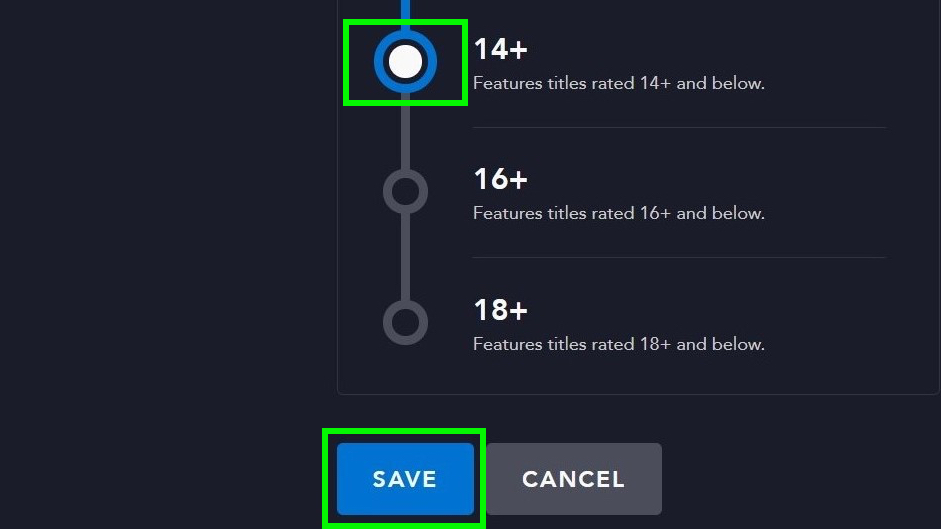 How to set up Disney Plus parental controls - content rating scale