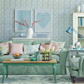 Duck egg living room ideas to create a serene colour scheme | Ideal Home