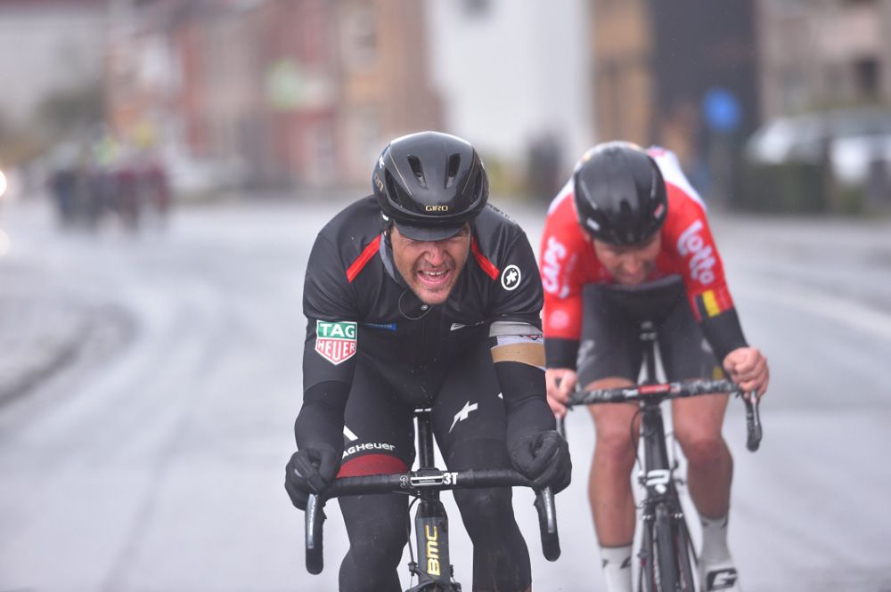 Greg van Avermaet (BMC) and Tiesj Benoot (Lotto Soudal) tried an attack
