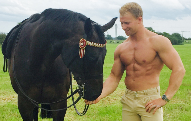 The rider is preparing for his attempt to become the next Mr England