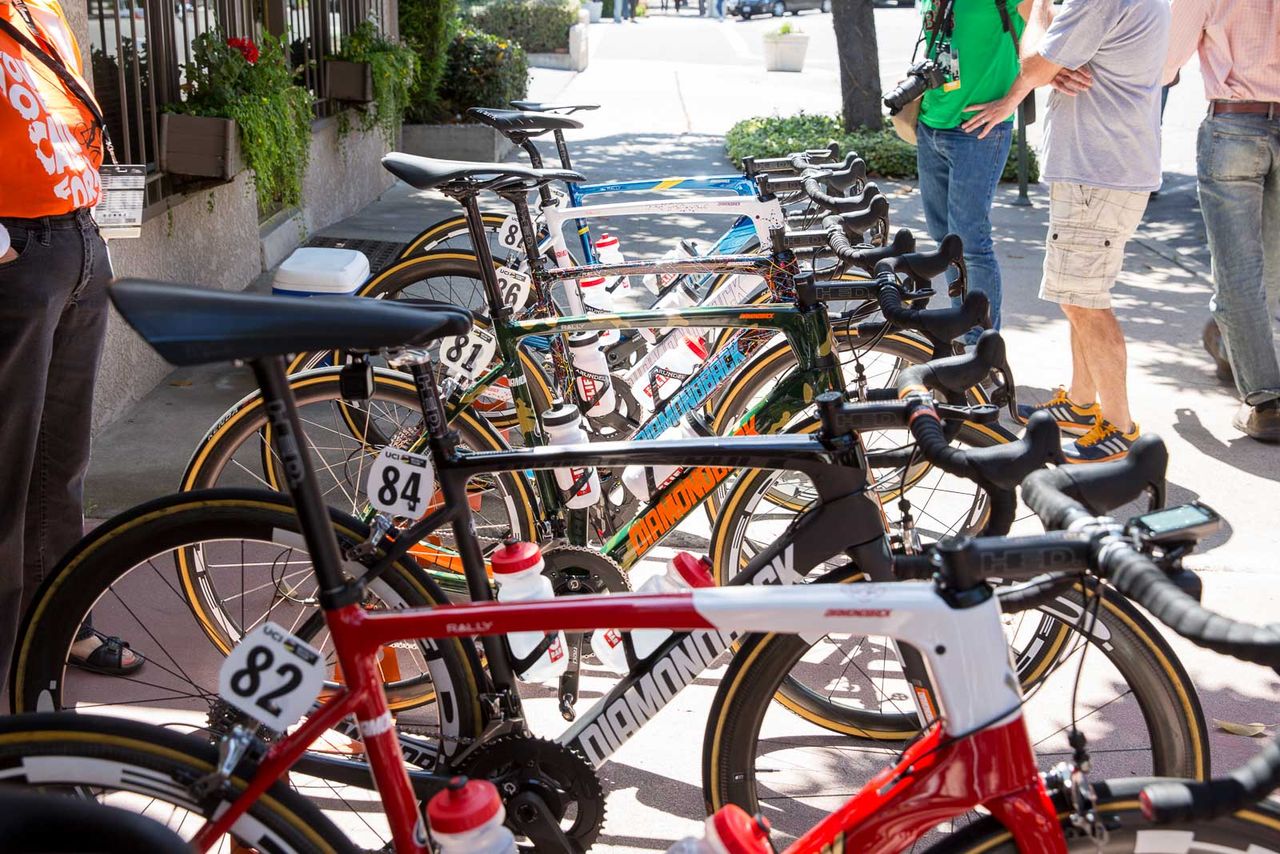 Rally Cycling raised $32,000 for UnitedHealthcare Children's Foundation by auctioning eight custom-painted Diamondback team bikes.