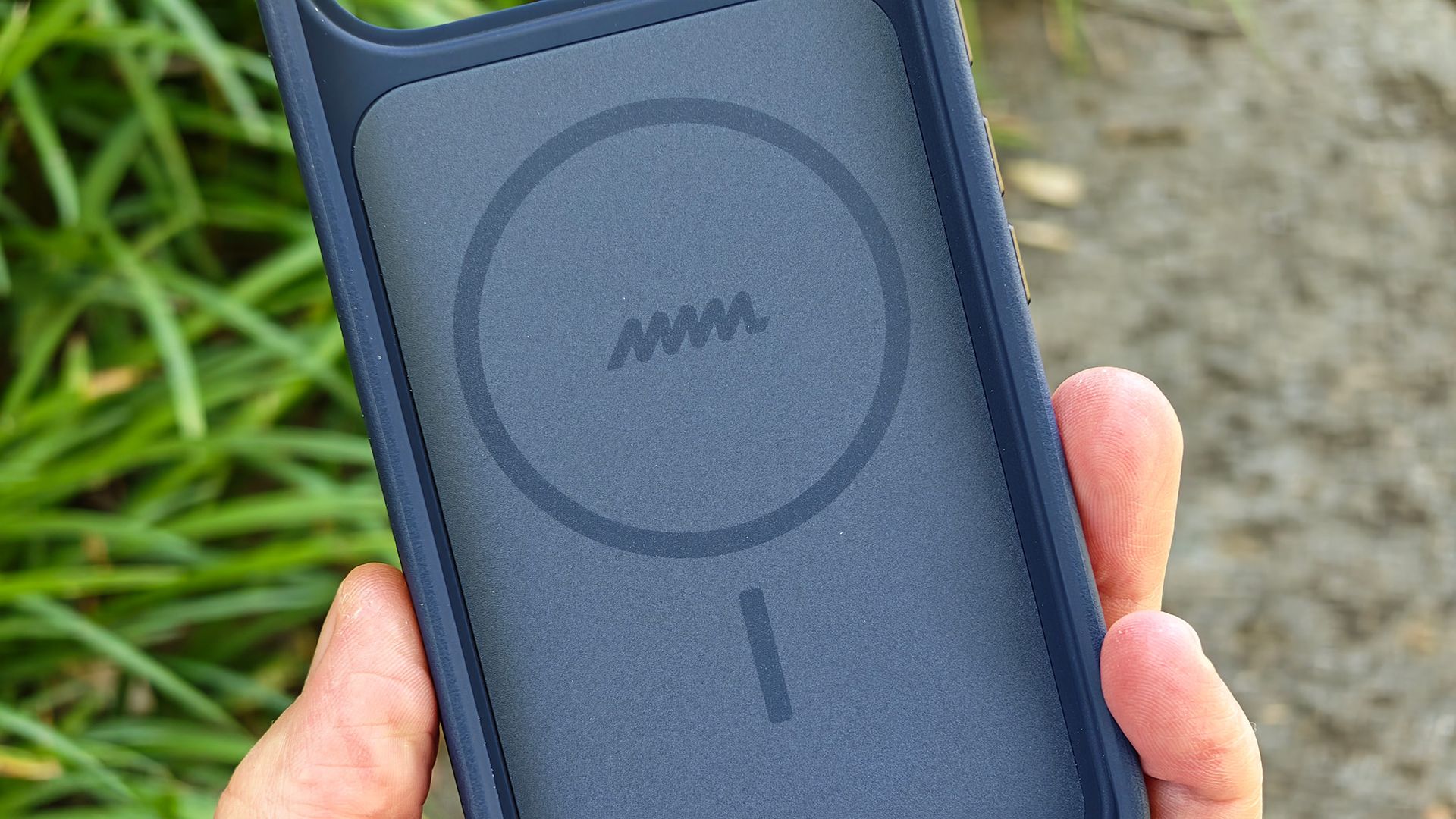 Looking at the blue Dbrand MNML case