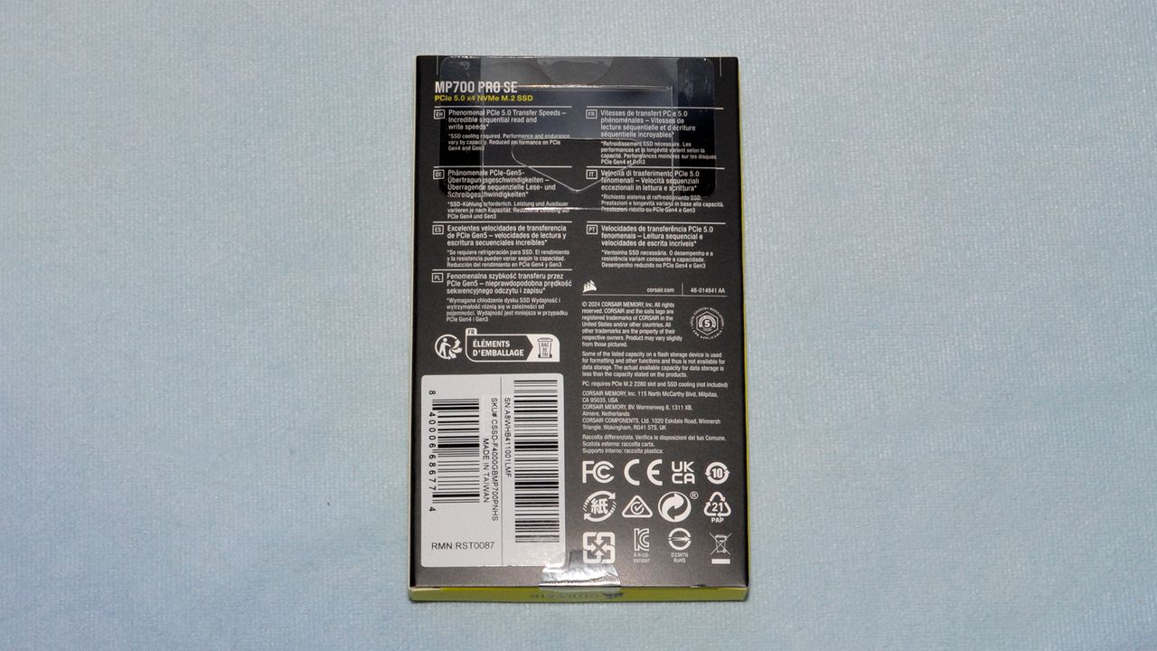 Corsair MP700 Pro SE 4TB SSD