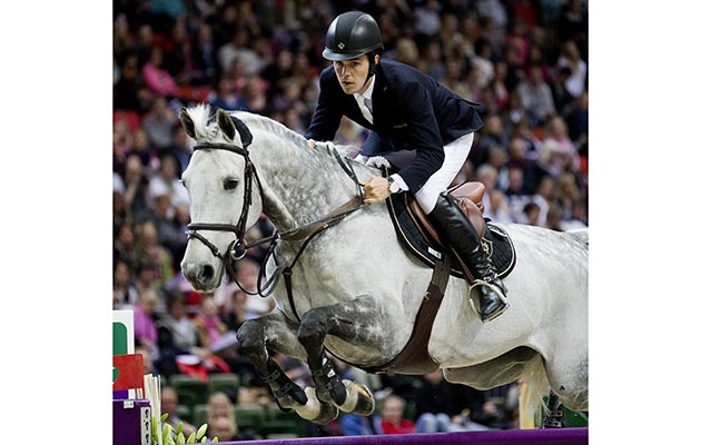 Spain's Sergio Alvarez Moya rides Carlo 273 during the World Cup dressage tournament at the Gothenburg Horse Show, in Goteborg, on April 25, 2013. AFP PHOTO / SCANPIX SWEDEN / ADAM IHSE SWEDEN OUT (Photo credit should read ADAM IHSE / SCANPIX/AFP/Getty Images)
