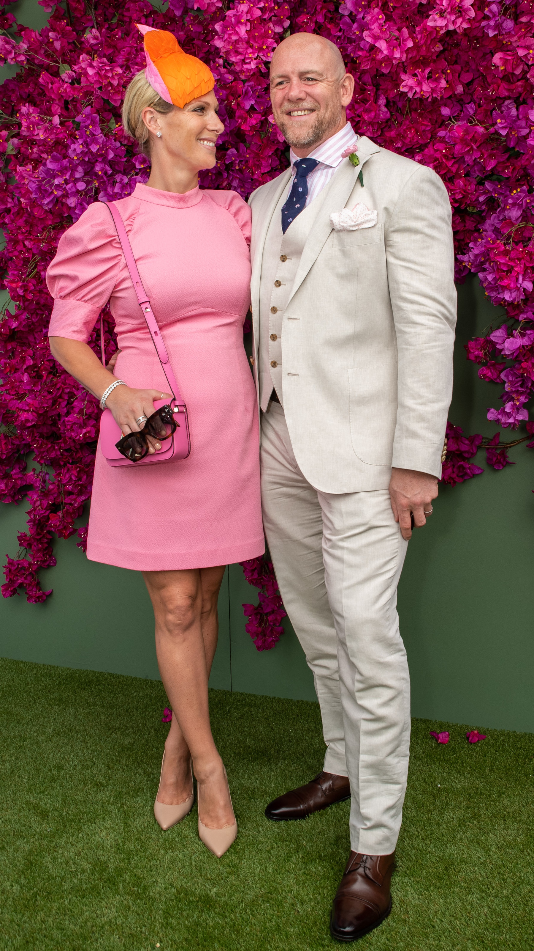 Zara and Mike Tindall attend the Moet Marquee Magic Millions Raceday at the Gold Coast Turf Club on January 11, 2020