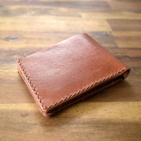 Slim kangaroo leather wallet