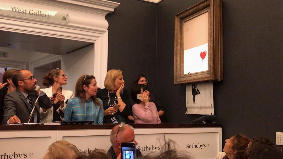 Banksy art shred