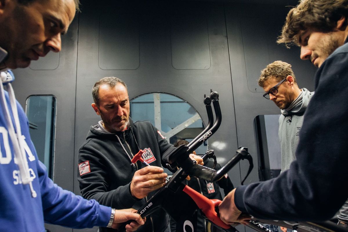 Some last-minut tuning in the wind tunnel