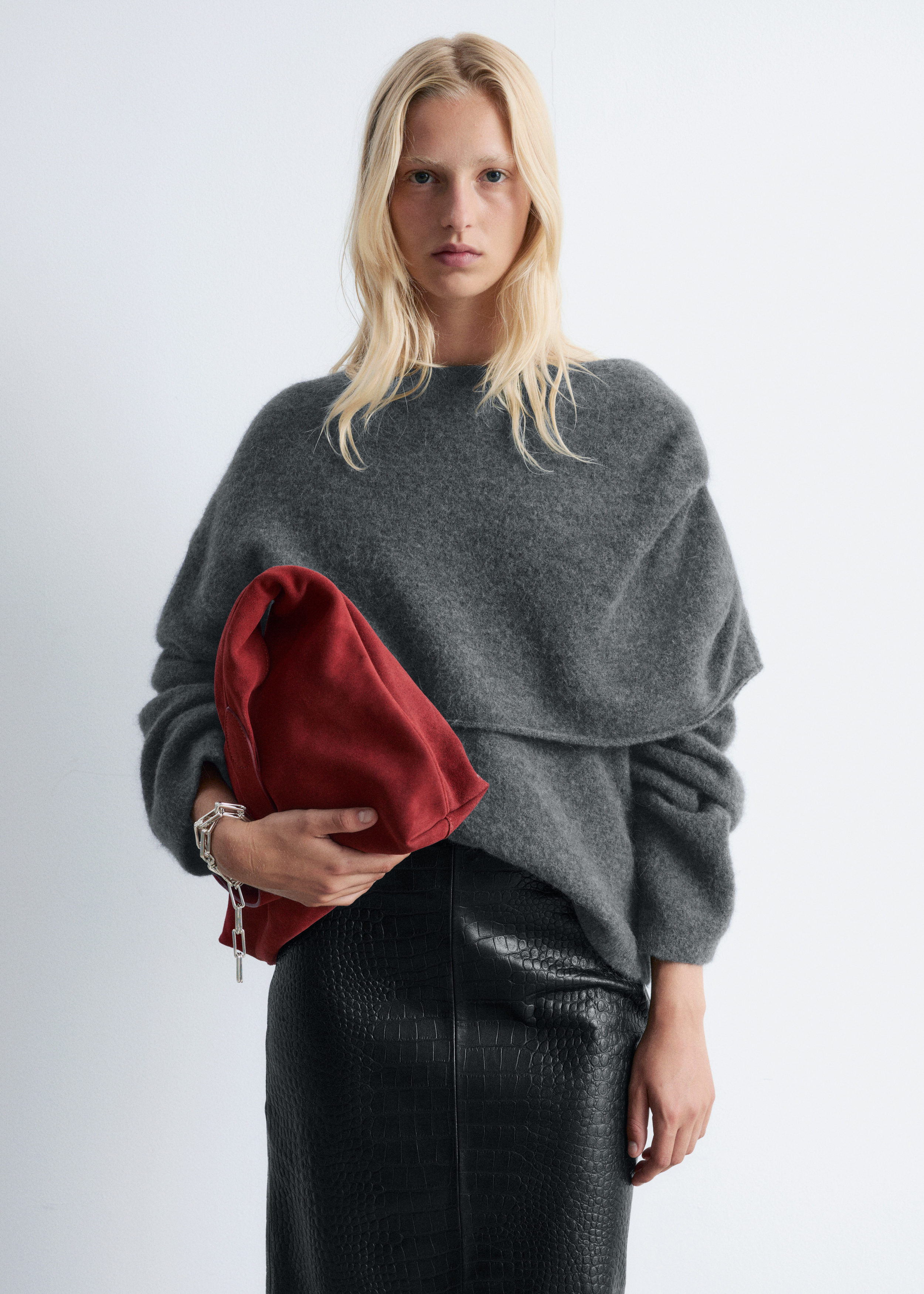 Knitted Cape Sweater