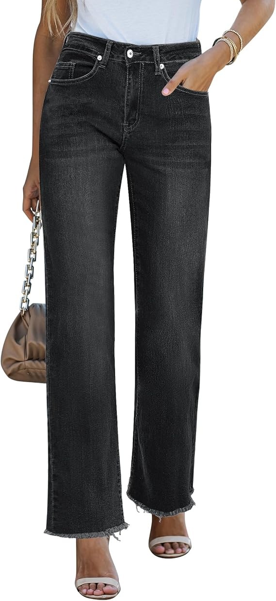GRAPENT, Grapent Women's High Waisted Tummy Control Casual Work Pants - Color Washed Black Size Xs/x-Small 0/2