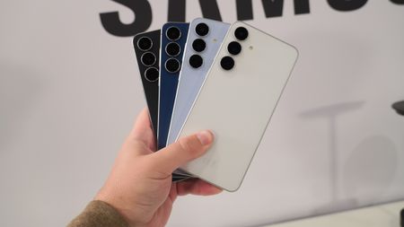 The Samsung Galaxy S25 FE in hands-on photos.