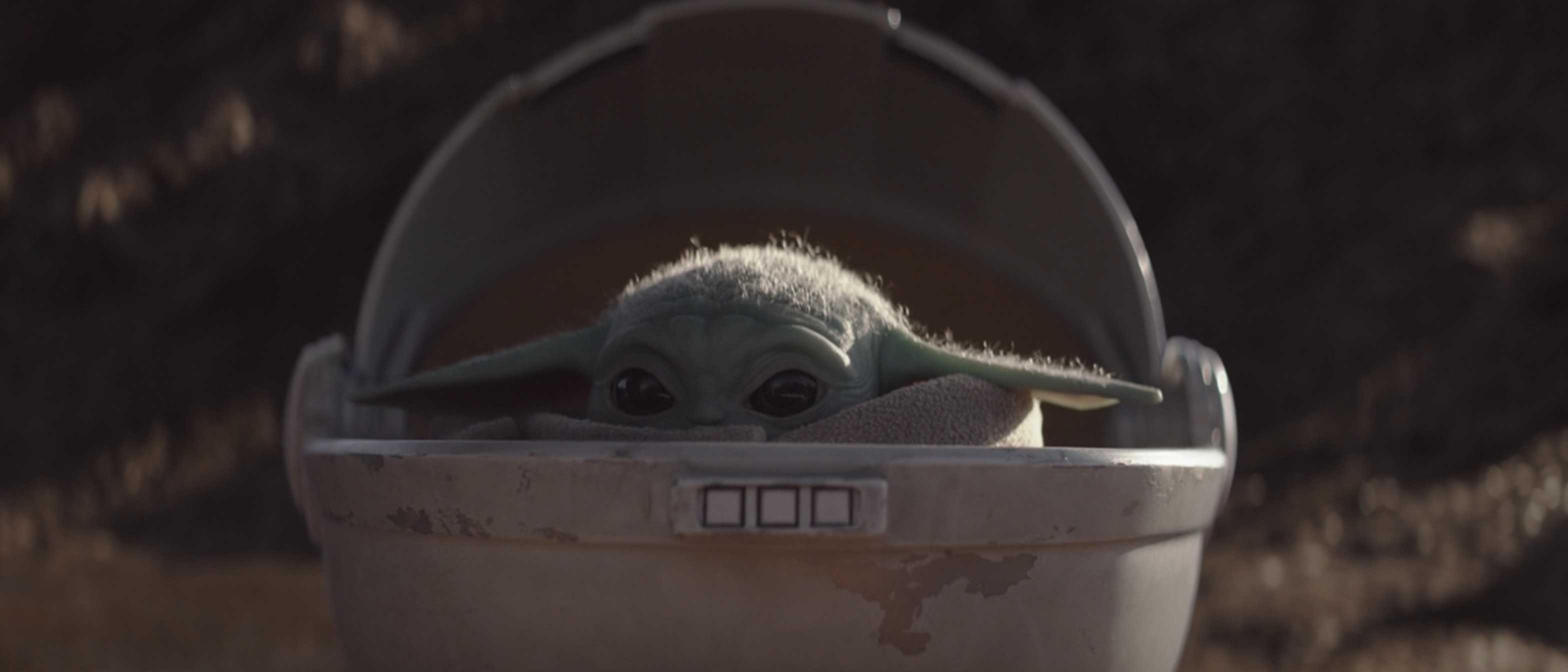 Baby Yoda in The Mandalorian, in his floating bed