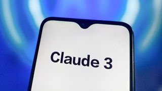 Claude 3 logo on phone