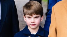 Prince Louis of Wales attends the Christmas Morning Service at Sandringham Church on December 25, 2023
