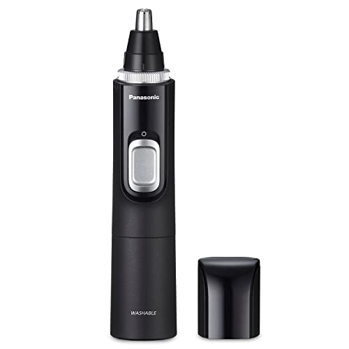 Panasonic Ear and Nose Hair Trimmer for Men With Vacuum Cleaning System, Powerful Motor and Dual-Edge Blades for Smoother Cutting, Wet/dry – Er-Gn70-K (black)