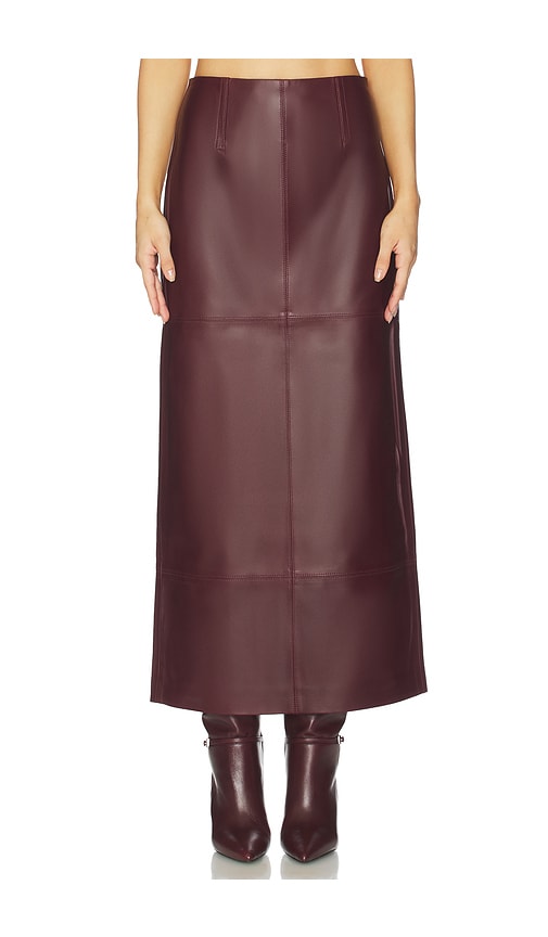 Mango Leather Skirt