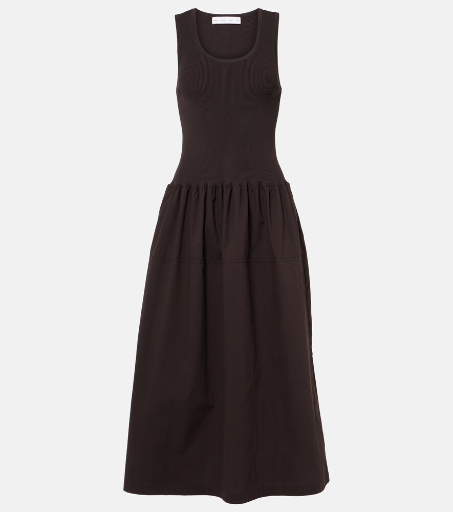 White Label Malia Jersey and Poplin Midi Dress