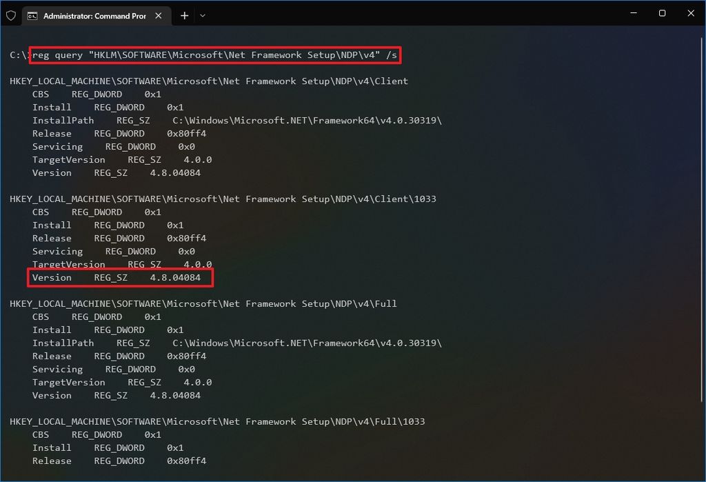 How to check .NET Framework version on Windows 10 | Windows Central