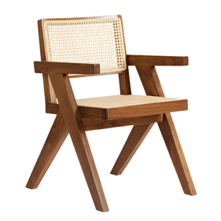 Ashton Caned rattan black Accent Chair Anthropology