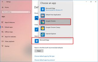 Change Default Browser on Windows 10