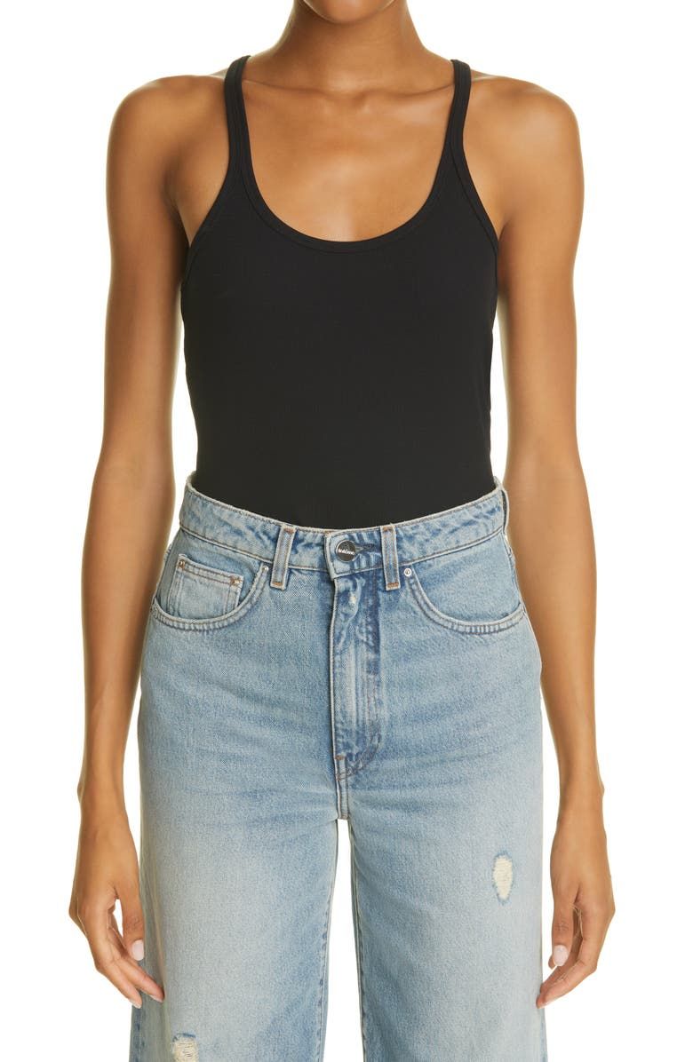 Women's Rib Stretch Organic Cotton Tank