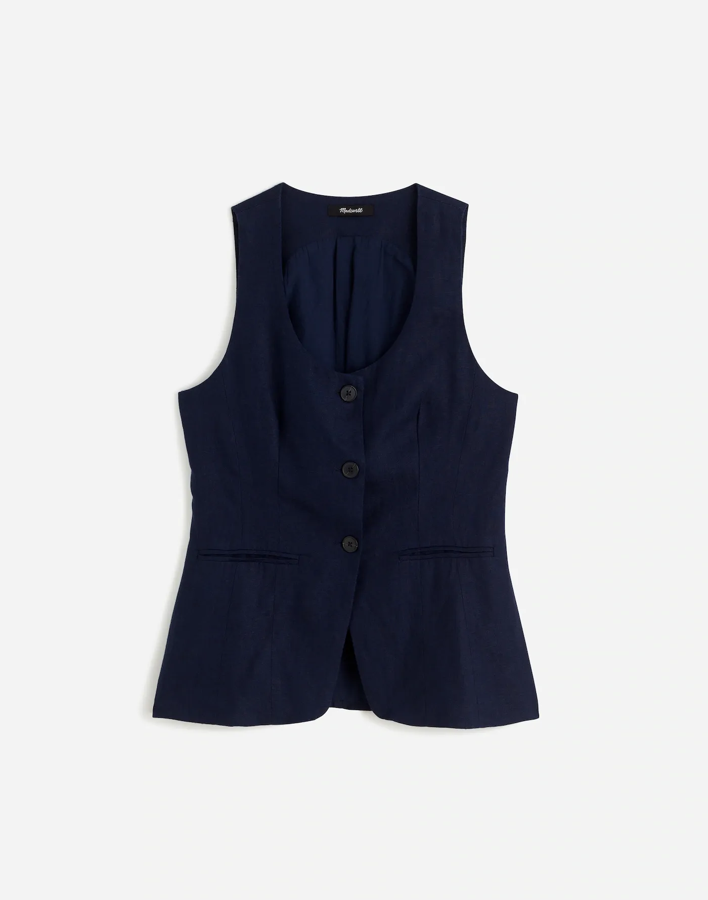 Madewell, Linen Scoopneck Cutaway Vest (Was $98) 