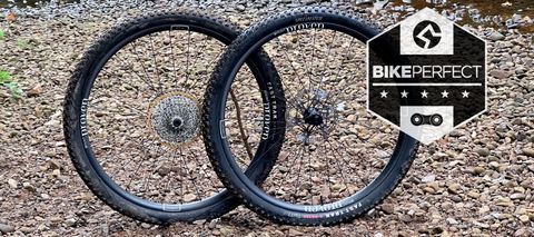 Hunt Proven Carbon Race XC wheels by a river