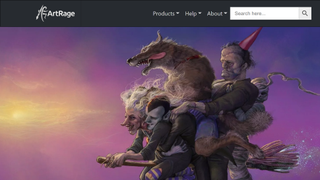 Website screenshot of Artrage