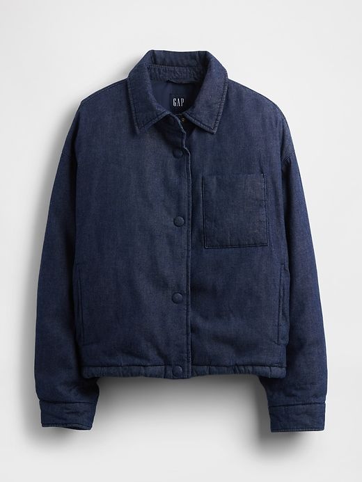 Denim Puffer Jacket
