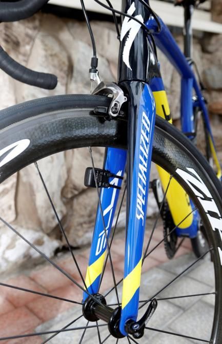 A slight hour-glass curve to the headtube is designed to give the bike plenty of upfront stiffness