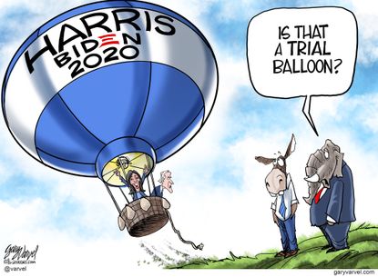 Political Cartoon U.S. Harris Biden 2020 Democrats