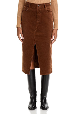 Paige Meadow Corduroy Midi Skirt