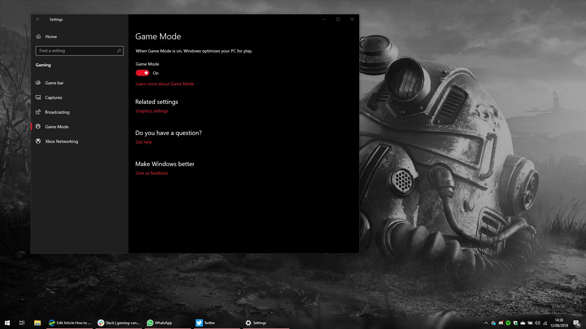 How to enable (or disable) Game Mode in Windows 10 and 11