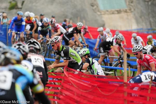 Early race madness on the Tom Stevens designed course