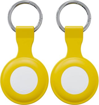 Yellow AirTags case