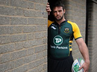 Ben Foden poses for an official rugby portrait